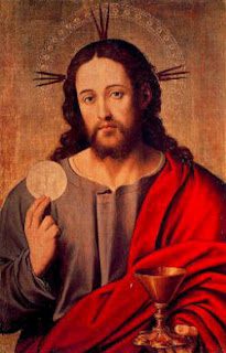 Jesus Holding the Eucharist