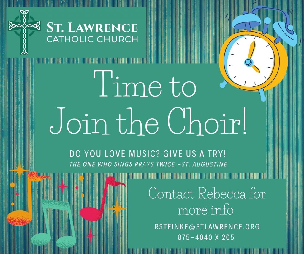 an application letter to join the church choir